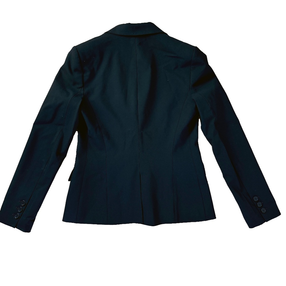 Theory Black Wool Blazer One Button Tailored Jacket 8 - Picture 7 of 7